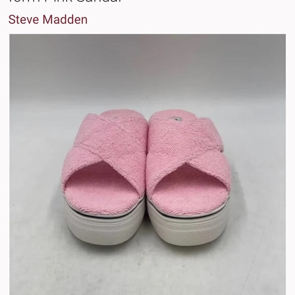 Steve Madden Rotation pink slides 10 Barbie style platform slides sandal… - Picture 3 of 5